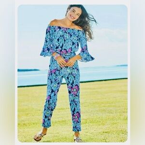 Lilly Pulitzer Calla Pineapple Paradise Jumpsuit Romper NWT
